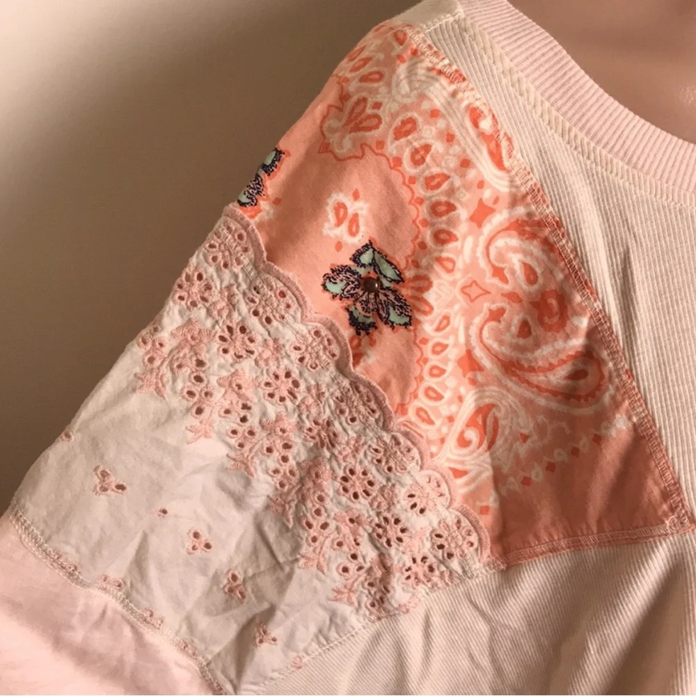 We The Free People Feelin It Paisley Eyelet Top - Picture 4 of 10